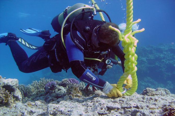 HEPCA team carries out mooring work near Hurghada and Marsa Alam 